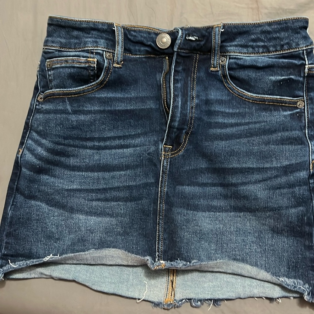 American Eagle denim mini skirt